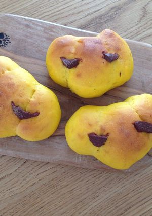 HB！ハロウィン☆パンプキンおばけパン-レシピのメイン写真