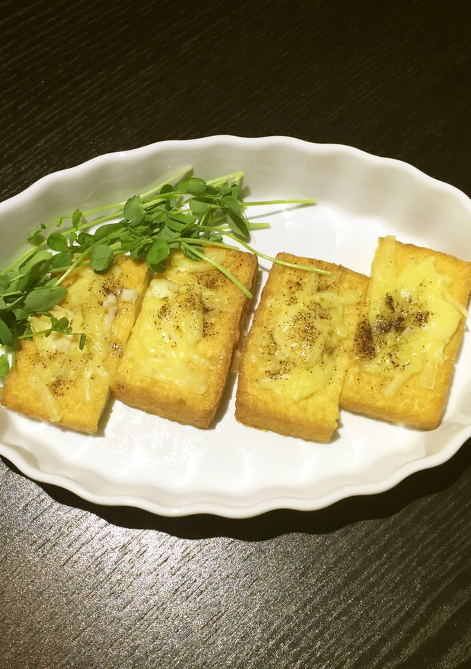 簡単！乗せて焼くだけ　チーズ厚揚げ♬-レシピのメイン写真