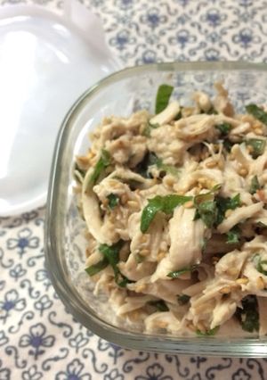 鶏ささみと大葉の梅肉和え〜my常備菜1〜-レシピのメイン写真