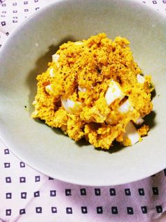 ★簡単!かぼちゃとゆで卵のサラダ★-レシピのメイン写真