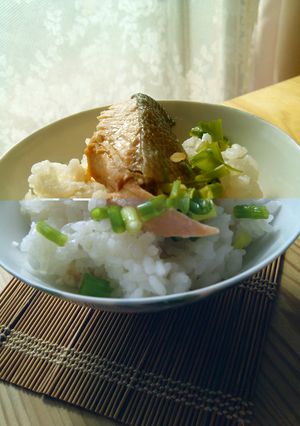 鮭で簡単ひとりご飯-レシピのメイン写真