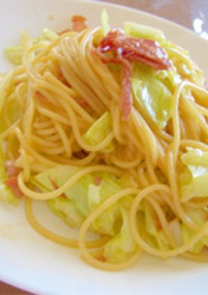 キャベツとベーコンの和風パスタ♪-レシピのメイン写真
