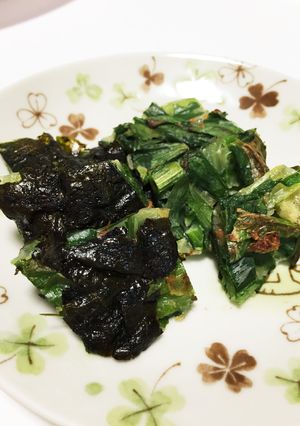 子供に野菜を♡緑野菜と納豆でお焼き-レシピのメイン写真