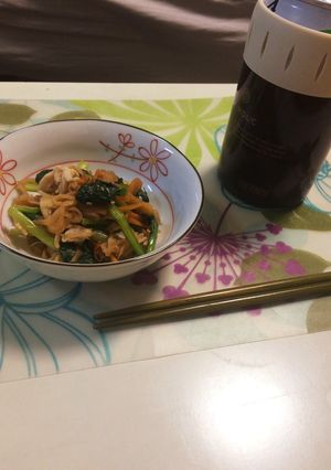 こどもに☆小松菜と切り干し大根の炒め煮-レシピのメイン写真