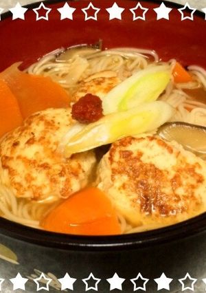 ポカポカ生姜の豆腐肉団子 にゅうめん☆-レシピのメイン写真