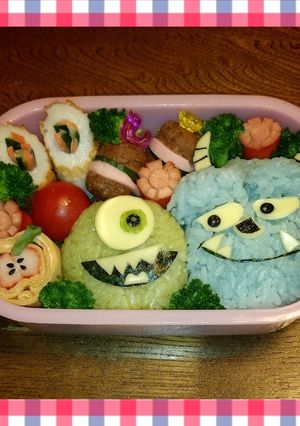 キャラ弁 マイク&サリー-レシピのメイン写真