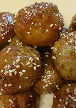 里芋と豚ミンチの肉団子☆甘辛酸っぱい☆-レシピのメイン写真