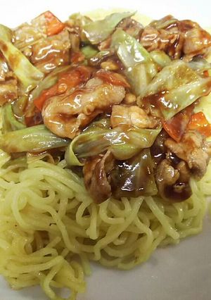 回鍋肉のあんかけ焼きそば-レシピのメイン写真