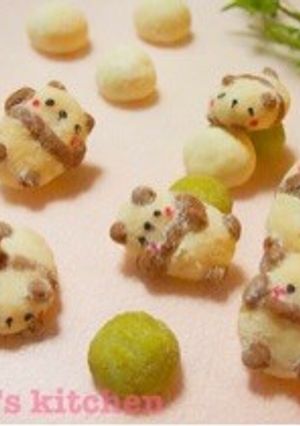 ゆるキャラパンダのスノーボールクッキー-レシピのメイン写真
