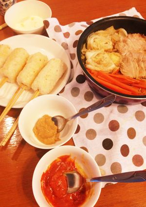 隠し味は甘酒！辛味噌が効く〜きりたんぽ鍋-レシピのメイン写真
