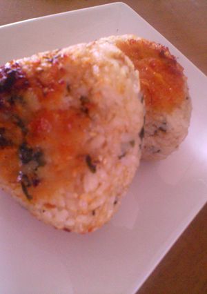 うまぁ♥大葉にんにく醤油でピリ焼きにぎり-レシピのメイン写真