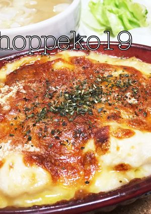 鳥ささみと玉ねぎのマカロニグラタン☆-レシピのメイン写真