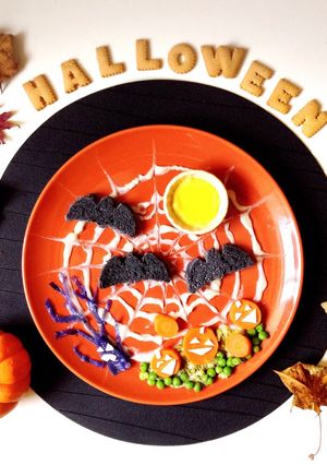 子供が喜ぶ！ハロウィン離乳食プレート-レシピのメイン写真