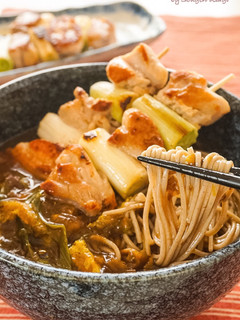 カレー鶏南蛮風☆縁起そば-レシピのメイン写真