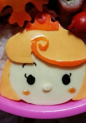 キャラ弁♡オーロラ姫♡ツムツム風-レシピのメイン写真