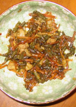 つくしと豚肉の炒め煮-レシピのメイン写真
