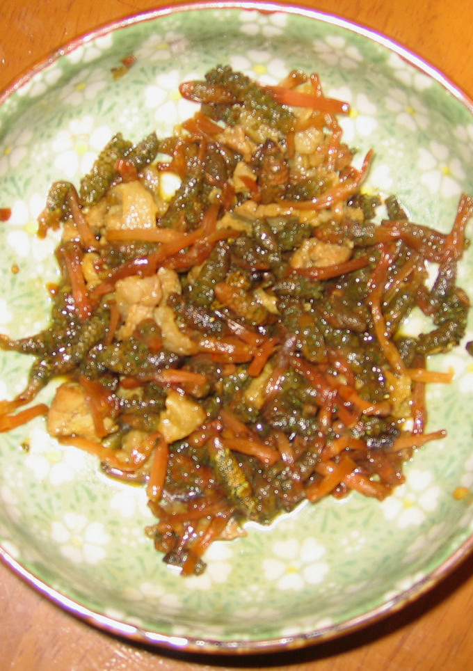 つくしと豚肉の炒め煮-レシピのメイン写真