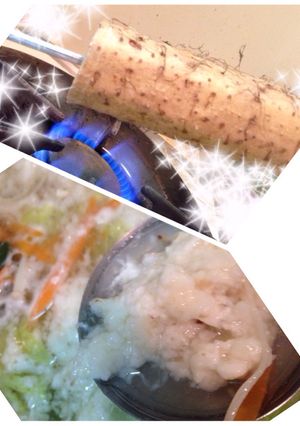 もやしと☆ヒゲ焼自然薯シャキシャキ元気鍋-レシピのメイン写真