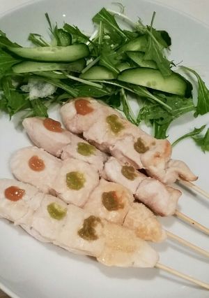 フライパンで焼鳥~ささみ串~-レシピのメイン写真