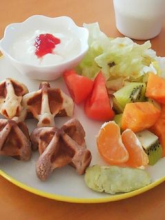 強力粉で卵なしワッフル-レシピのメイン写真
