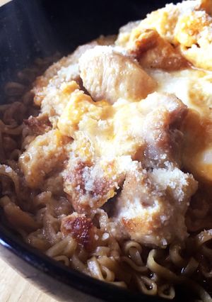 親子丼風チキンラーメン-レシピのメイン写真
