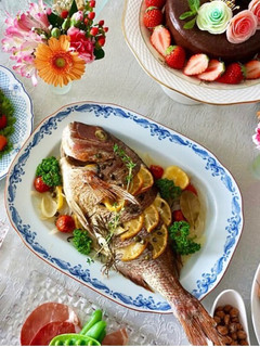 鯛とレモンのオーブン焼き🍋-レシピのメイン写真