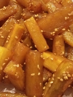 超簡単!息子絶賛!サツマイモの甘辛焼き⭐-レシピのメイン写真
