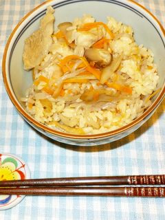 具だくさん 鶏ゴボウ炊き込みごはん-レシピのメイン写真