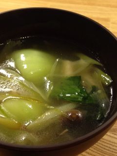 チンゲンサイのスープ-レシピのメイン写真