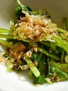 レンジ調理!ほうれん草のおかかポン酢和え-レシピのメイン写真