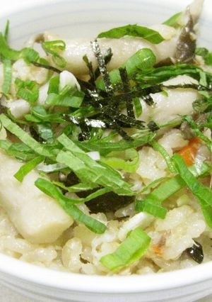 秋の炊き込みご飯~鮭とキノコ~-レシピのメイン写真