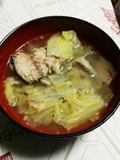 簡単白菜とサバ水煮缶のスープ-レシピのメイン写真