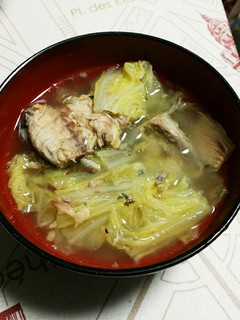 簡単白菜とサバ水煮缶のスープ-レシピのメイン写真