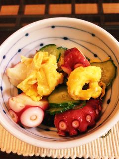 彩りキレイなタコの酢の物-レシピのメイン写真