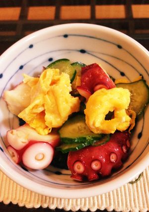 彩りキレイなタコの酢の物-レシピのメイン写真