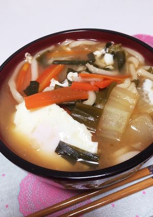 あったか〜い＊具沢山な味噌煮込みうどん-レシピのメイン写真