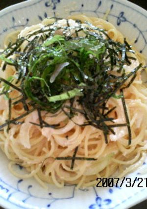 簡単♪明太子クリームスパゲティー-レシピのメイン写真