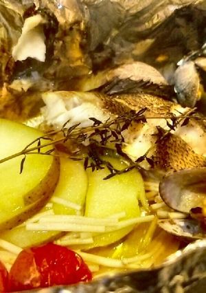 白身魚と野菜のホイル焼き♪-レシピのメイン写真