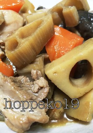 根菜たっぷりの炒り鶏-レシピのメイン写真