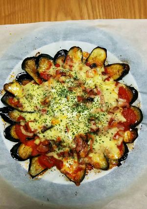 なすとベーコンのピザ-レシピのメイン写真