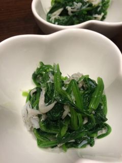 ほうれん草のしらす和え-レシピのメイン写真