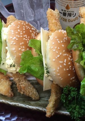 太刀魚フィッシュバーガーσ(^_^;)-レシピのメイン写真