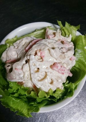 ごま風味のれんこんサラダ-レシピのメイン写真
