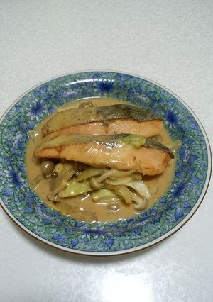 鮭の味噌ソース煮-レシピのメイン写真