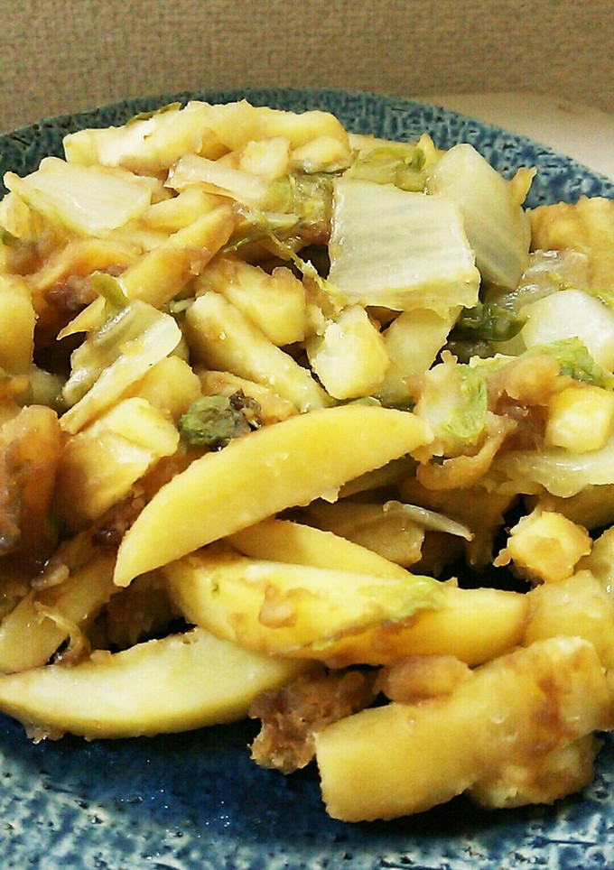 白菜とじゃがいもの蒸し焼き-レシピのメイン写真