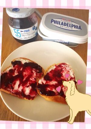 クリームチーズとブルーベリーのパン-レシピのメイン写真