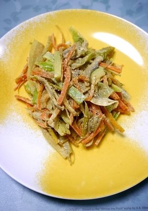 節約！ブロッコリーの芯と舞茸のサラダ-レシピのメイン写真