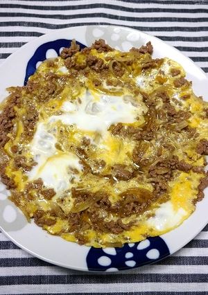 簡単！他人丼☆挽肉（合挽肉）-レシピのメイン写真