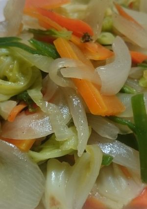 ノンオイル！シャンタン野菜炒め-レシピのメイン写真