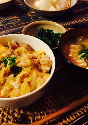 簡単！素朴な親子丼-レシピのメイン写真